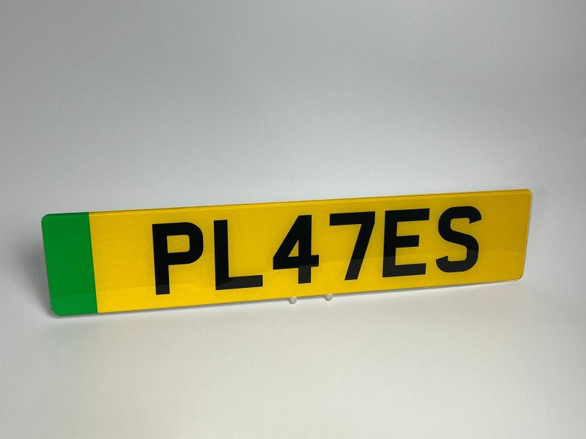 Electric Car Number Plate